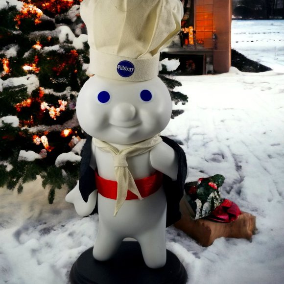 Danbury Mint & Pillsbury Co Other - Pillsbury Doughboy Porcelain Collector’s Doll “At Your Service” Danbury Mint